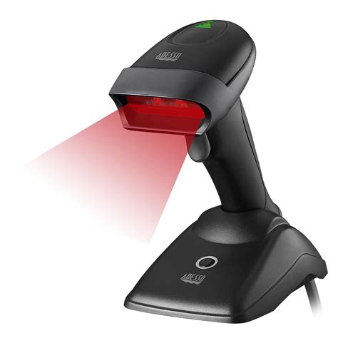 Adesso Wireless Spill Resistant Antimicrobial CCD Barcode Scanner With