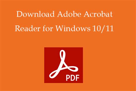 Windows にAdobe Acrobat Readerをダウンロード MiniTool