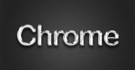 Create Chrome Text Effect In Photoshop