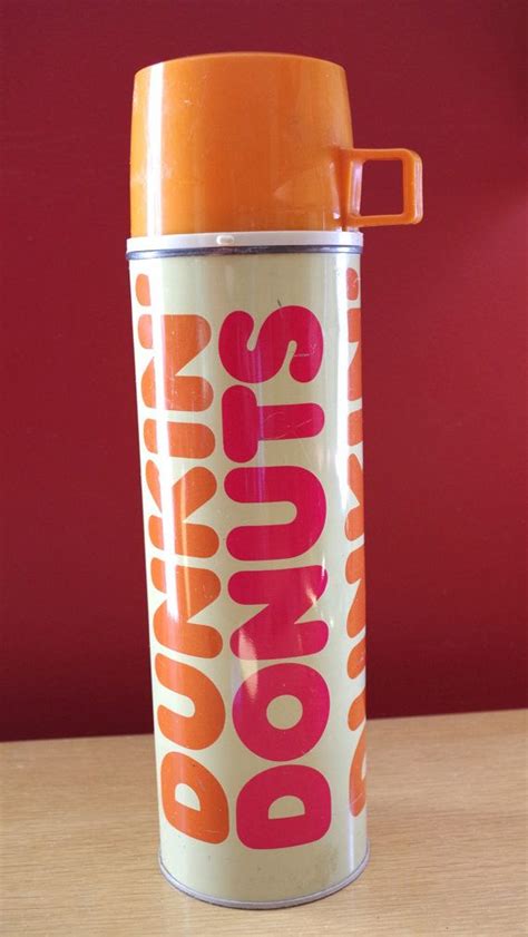 Something really good is coming very soon. Vintage 1980s Dunkin Donuts Large Thermos with by ...