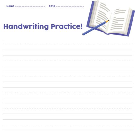 This is important as it leaves the user with both hard copy and soft copy formats in case of reference needs. 4 Best Printable Handwriting Paper Template - printablee.com