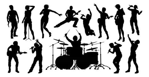 Band Silhouette Illustrations Royalty Free Vector Graphics And Clip Art
