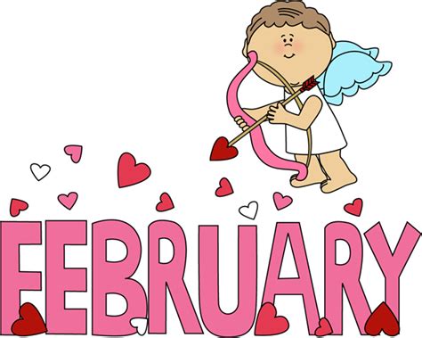 February Clipart 6 Yearly Calendar Image 15567