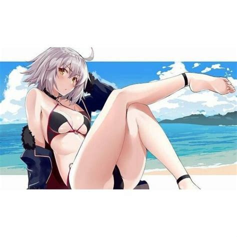 Fgo Fate Grand Order C96 Swimsuit Jeanne Alter Doujin Card Game Play Mat Ebay