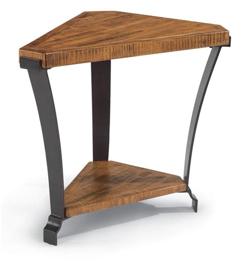 Atlantic furniture nantucket end table with charger. Flexsteel Kenwood Wedge Shaped Occasional Table | AHFA ...