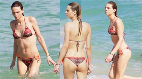Transgender Model Andreja Pejic Shows Off Her Bikini Body In Miami