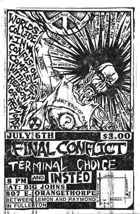 Final Conflict Terminal Choice Insted Punk Poster