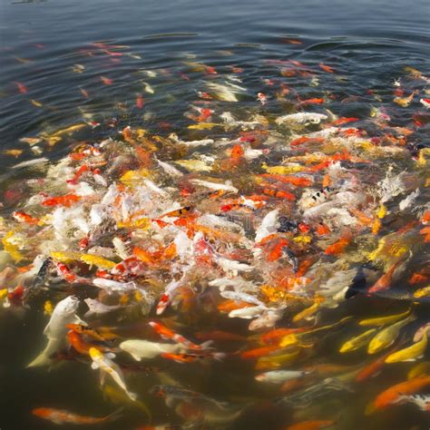 Colorful Koi Fish Stock Photo Image Of Aquatic Full 226154500