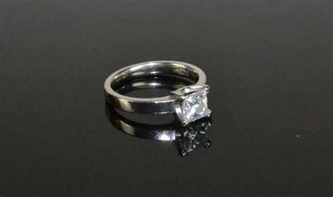 Diamond Rings 1ct D And 104ct Princess Cut Rings Jewellery
