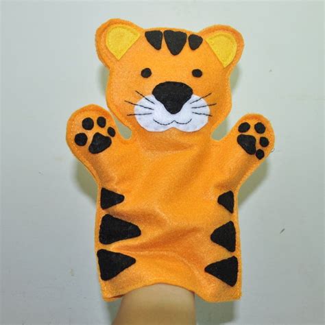 Tiger Hand Puppet By Latin Handmade Size Kids Hand Puppets