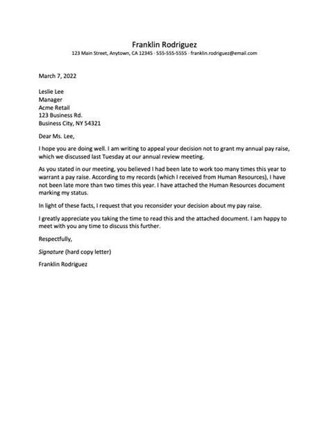 Grade Appeal Letter For Change