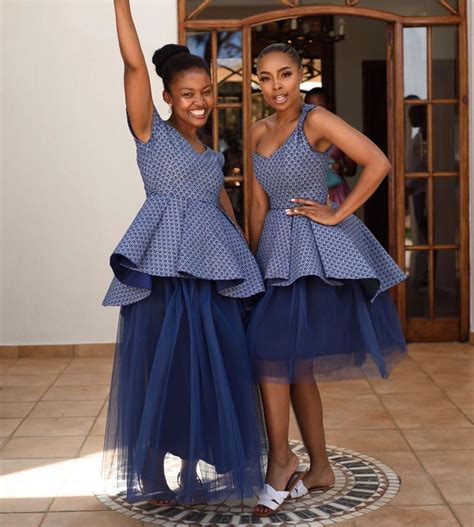 Beautiful Tswana Traditional Dresses And Attire 2021 For African Womens Shweshwe Home