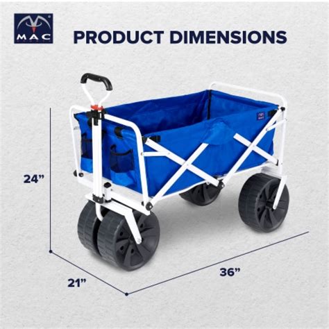 Mac Sports Collapsible Folding All Terrain Outdoor Utility Wagon Cart