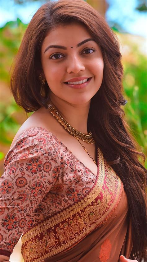 Kajal Agarwal Telugu Actress Tamil Actress Bollywood Actress Saree Beauty Hd Phone
