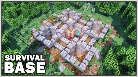 Minecraft How To Build An Underground Castle Base Starter Survival