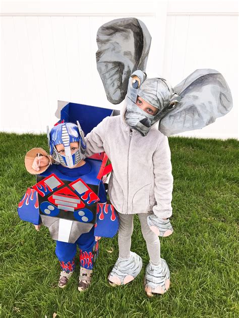 Sew your own elephant costume made of felt and wire! cardboard creatures: autobots & elephants (With images) | Elephant costumes, Optimus prime ...