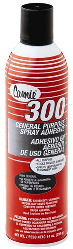 Camie 300 General Purpose Spray Adhesive 20 Oz Clear