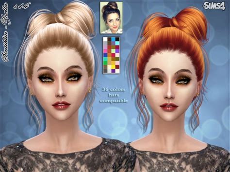 Sims 4 Hairs ~ The Sims Resource Zoella Bow Hairstyle 14