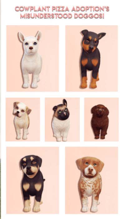 Misunderstood Doggos For Adoption For The Sims 4 Spring4sims Sims 4