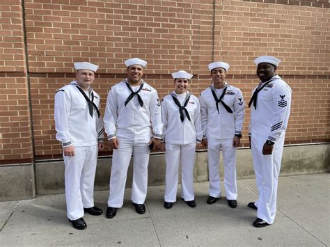 a handy guide to the uniforms caps shoes and stripes of fleet week sailors
