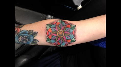 Getting My Geometric Flower Tattoo Youtube