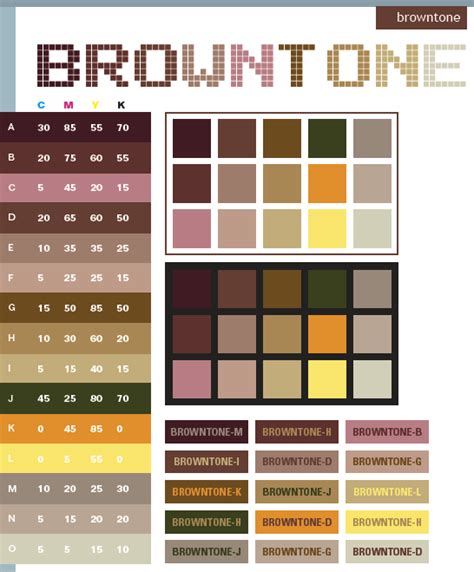 Brown Tone Color Schemes Color Combinations Color Palettes For Print