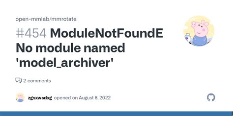 Modulenotfounderror No Module Named Model Archiver Issue