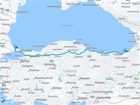 Karadeniz Sahil Yolu Ekrem Orhon Rize Rize Çatalca Örencik Köyü Harita
