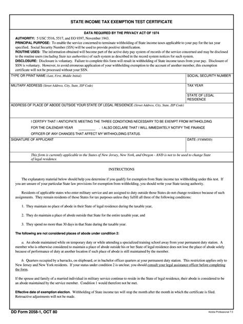 Dd Form 2058 1 Fillable 2020 2021 Fill And Sign