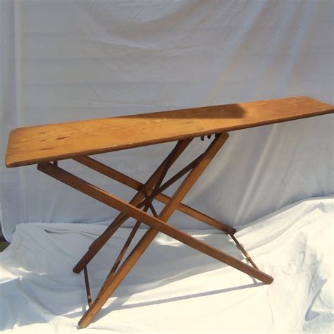 Antique Folding Wooden Ironing Board Farm Primitive Wood Old
