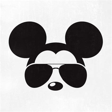 Mickey Mouse Aviator Sunglasses Mickey Aviator Svg SVg Etsy