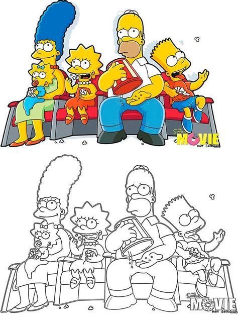 Dibujos Para Colorear De Los Simpsons Image To U