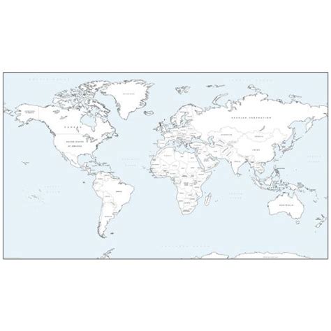 Buy World Wall Map Large Size Encapsulated Political