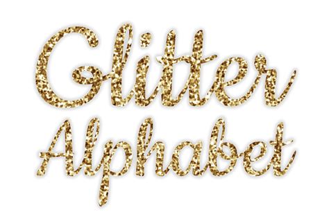 Digital Gold Cursive Alphabet Clipart Letter Glitter Clipart Alphabet
