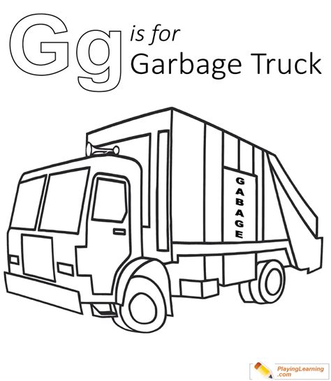Garbage Truck Coloring Pages Home Design Ideas