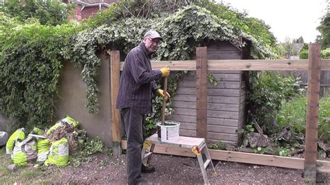 How to erect a garden fence. DIY: How To Build A Cheap Strong Garden Fence Pt 1 - YouTube
