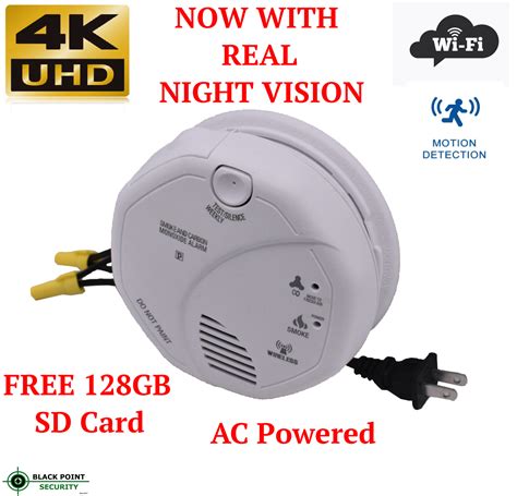 I have 8 hard wired battery backup kidde smoke detectors in my home (6 fire only and 2 combo fire/co). 4K WIFI Live Night Vision Hard Wired Hidden Camera Smoke ...