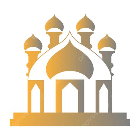 Desain Masjid Tradisional Islami Vektor Desain Masjid Masjid Gambar