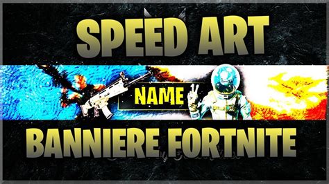 Speed Art Banniere Fortnite Battle Royale Exxovideo Youtube