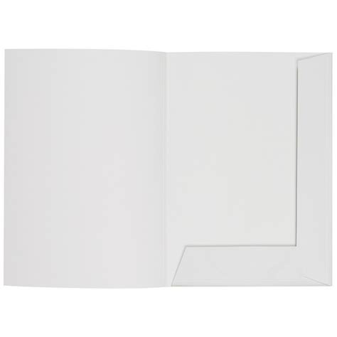 White A4 Presentation Folder 220mm X 310mm 220gsm Bianco White