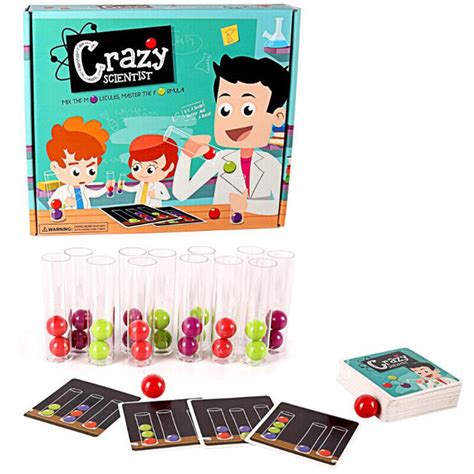 Crazy Scientist Board Game Test Tube Set Logical Thinking Game For Kids