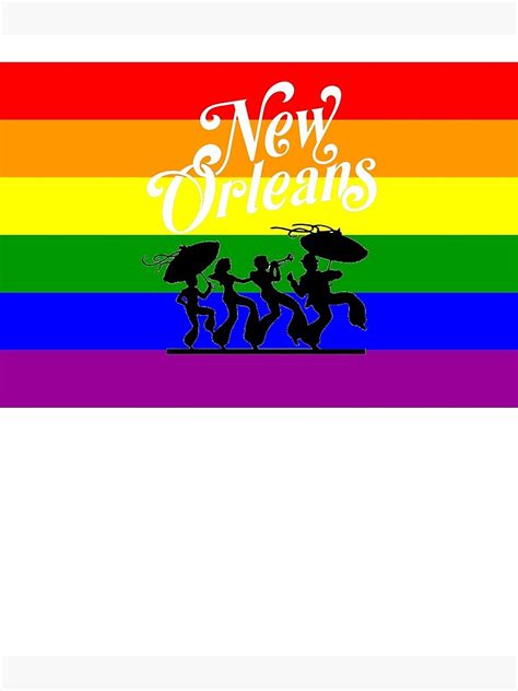 Lámina Fotográfica Camisa Del Orgullo Gay De Nueva Orleans New Orleans Lgbt Camisa Con La