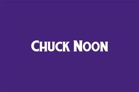Chuck Noon Fonts Shmonts