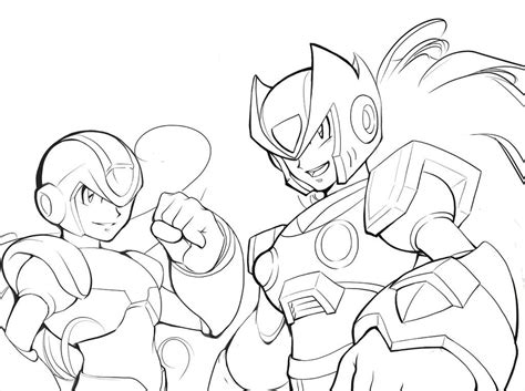 Megaman Vs Sonic Coloring Page Coloring Pages