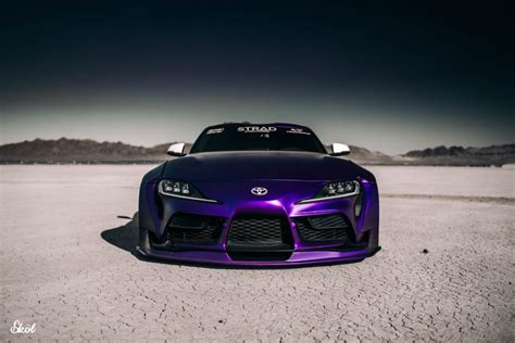 Very Wide Very Purple 2020 Toyota Gr Supra Is An Attention Seeker