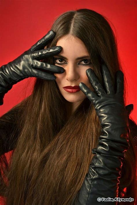 Opera Gloves Мода на кожу Женский стиль Женщина