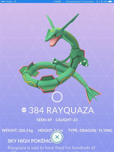 Brandontan91 On Twitter Caught My Perfect Rayquaza Today After Doing