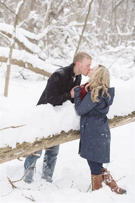 Fun In The Snow Winter Engagement Session Engagement Poses Engagement