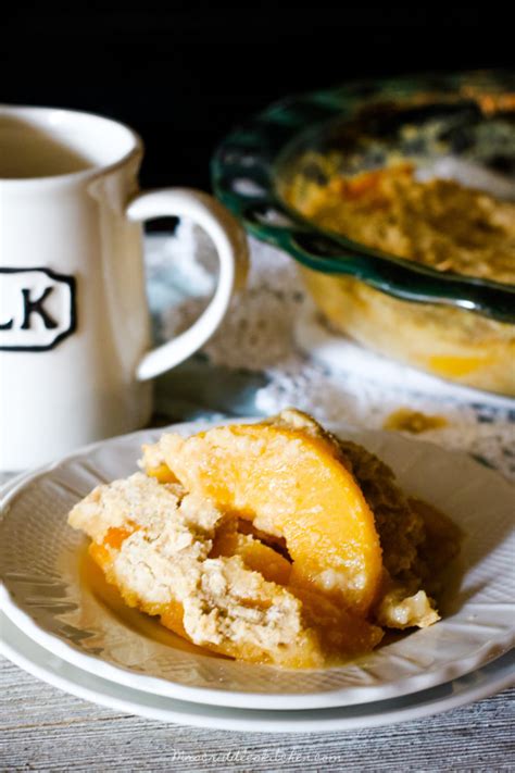 Kit's kitchen is all about healthy, approachable recipes made with real food ingredients. Peach Cobbler Breakfast Bake - Mrs. Criddles Kitchen