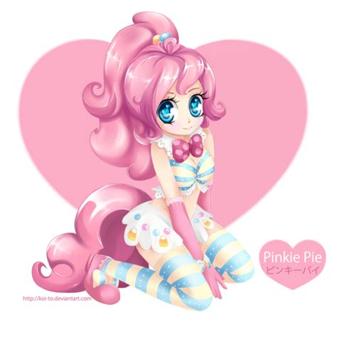397064 Suggestive Artist Koi To Derpibooru Import Pinkie Pie Human Bowtie Breasts